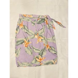 Tommy Bahama Vintage Wrap Silk Skirt